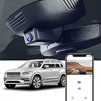 Fitcamx Câmera veicular 4K adequada para Volvo XC90 2023-2026 plug-in híbrido B5 B6 T8 (modelo B), visual de fábrica OEM, vídeo UHD 2160P, WiFi e aplicativo integrados, gravação em loop, sensor G
