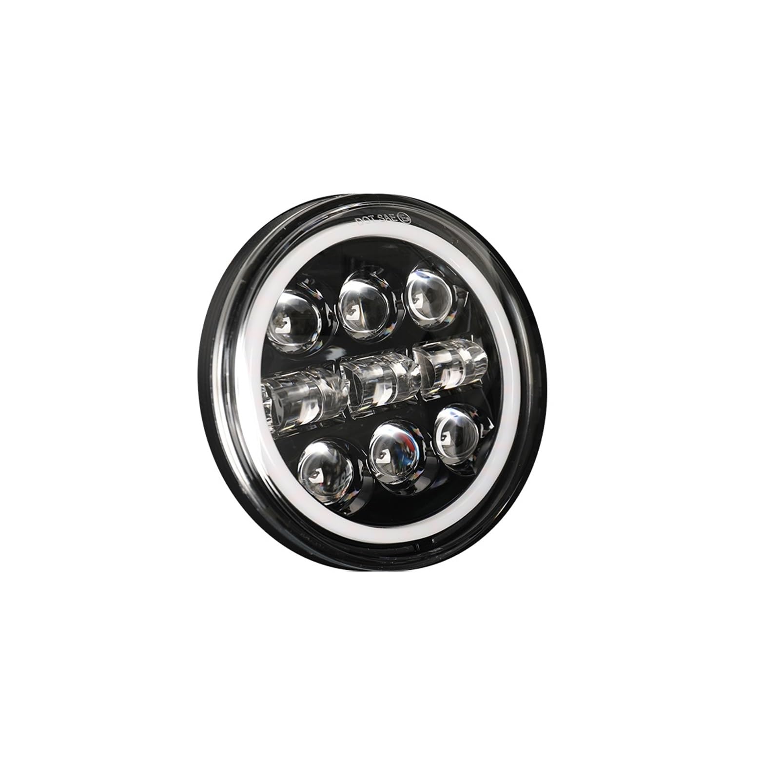 Reflektory motocyklowe Pasuje do Dyna Softail Sportster 883 XL883 FXCW IP685.75 Cal LED reflektor motocyklowy podwójny kolor 6000K 3500K DRL Światło Do Jazdy(1PCS Hi Lo Beam)