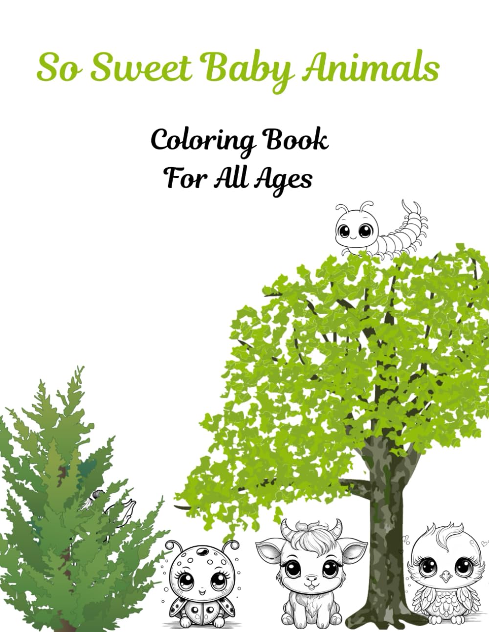 Sweetest Baby Animals Coloring Book