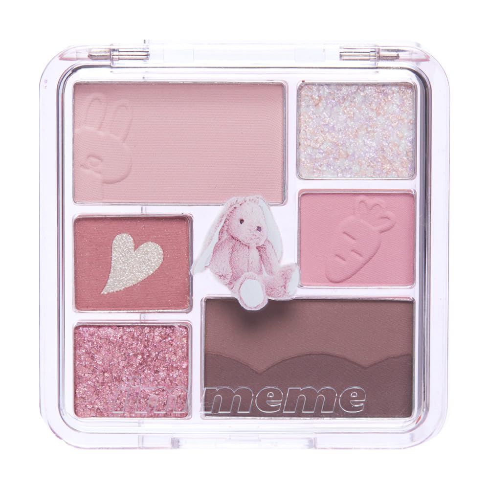 Eye Palette - Wonder Soft Layer 02 My Bunny | 7 Shades Eyeshadow for Women, Portable Size, Versatile, Blendable, Neutral Colors Makeup, Shimmer, Glitter, Sparkling, 0.23 Oz