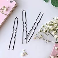 Vista 3 de IKOCO - Horquillas para el pelo en forma de U de 2.4 pulgadas para moños de ballet para mujer con caja de almacenamiento