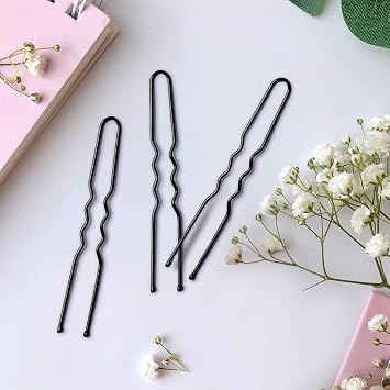 U Shaped IKOCO 2.4 inch Hair Pins for Women's Ballet Buns with Storage Box