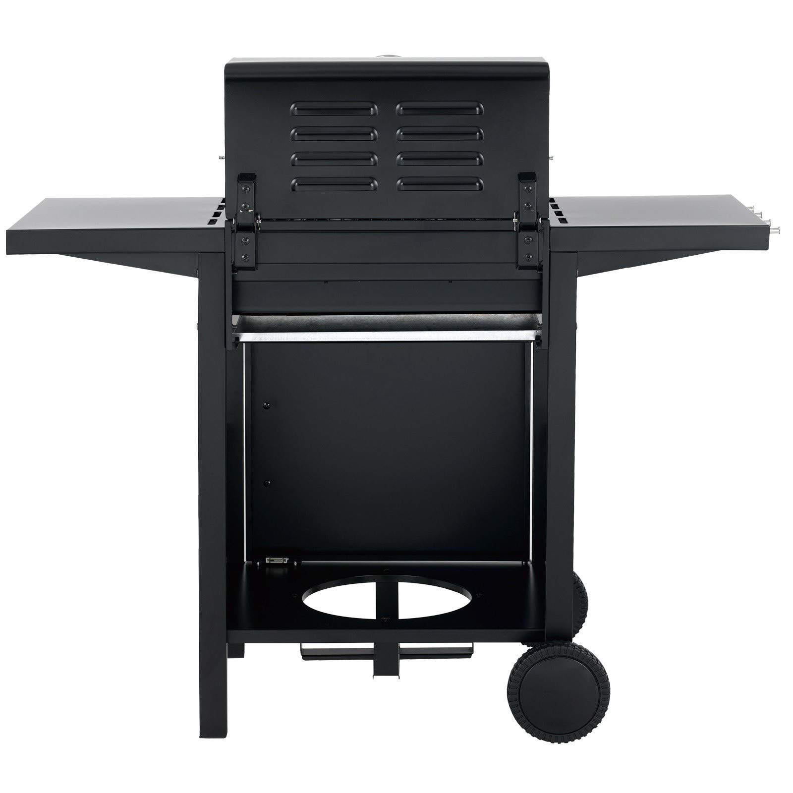 tepro Gasgrill Mayfield 2 mit 2 hochwertigen, leistungsstarken Edelstahlbrennern, verchromten Grillrosten (Rost-in-Rost-System), großer Warmhaltefläche, integriertem Thermometer im Deckel und praktischen Seitenablagen, Maße ca. 112 x 58 x 100 cm