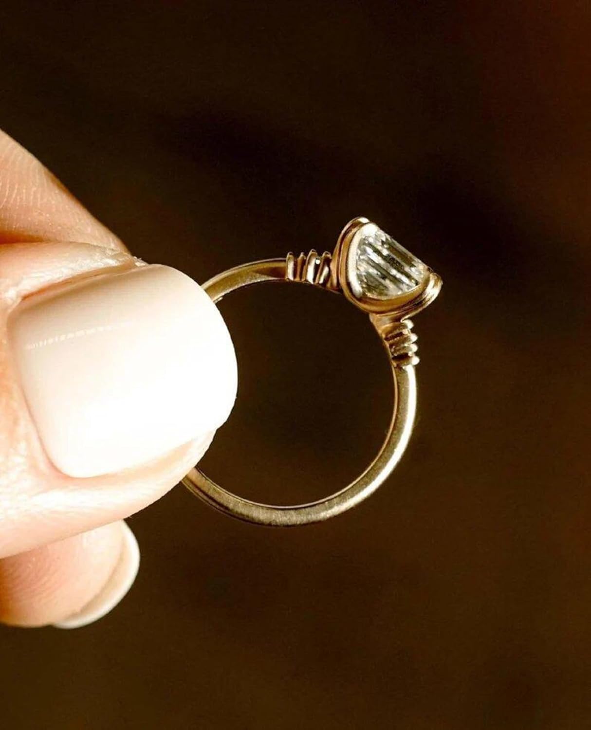 Art Deco 2.76 TC Asscher Cut Solitaire Baguette Cut Sides Moissanite Engagement Ring For Women 14k Solid Yellow Gold 4 Claws Wedding Ring Party Wear Gift Jewelry