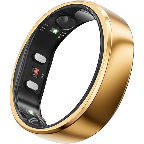 RingConn Gen 2, World’s First Smart Ring with Sleep Apnea Monitoring, No APP Subscription, 12-Day Battery Life, Stress/Heart Rate/Women's Health Tracker, Android & iOS Compatible (Rose Gold, Size 10)