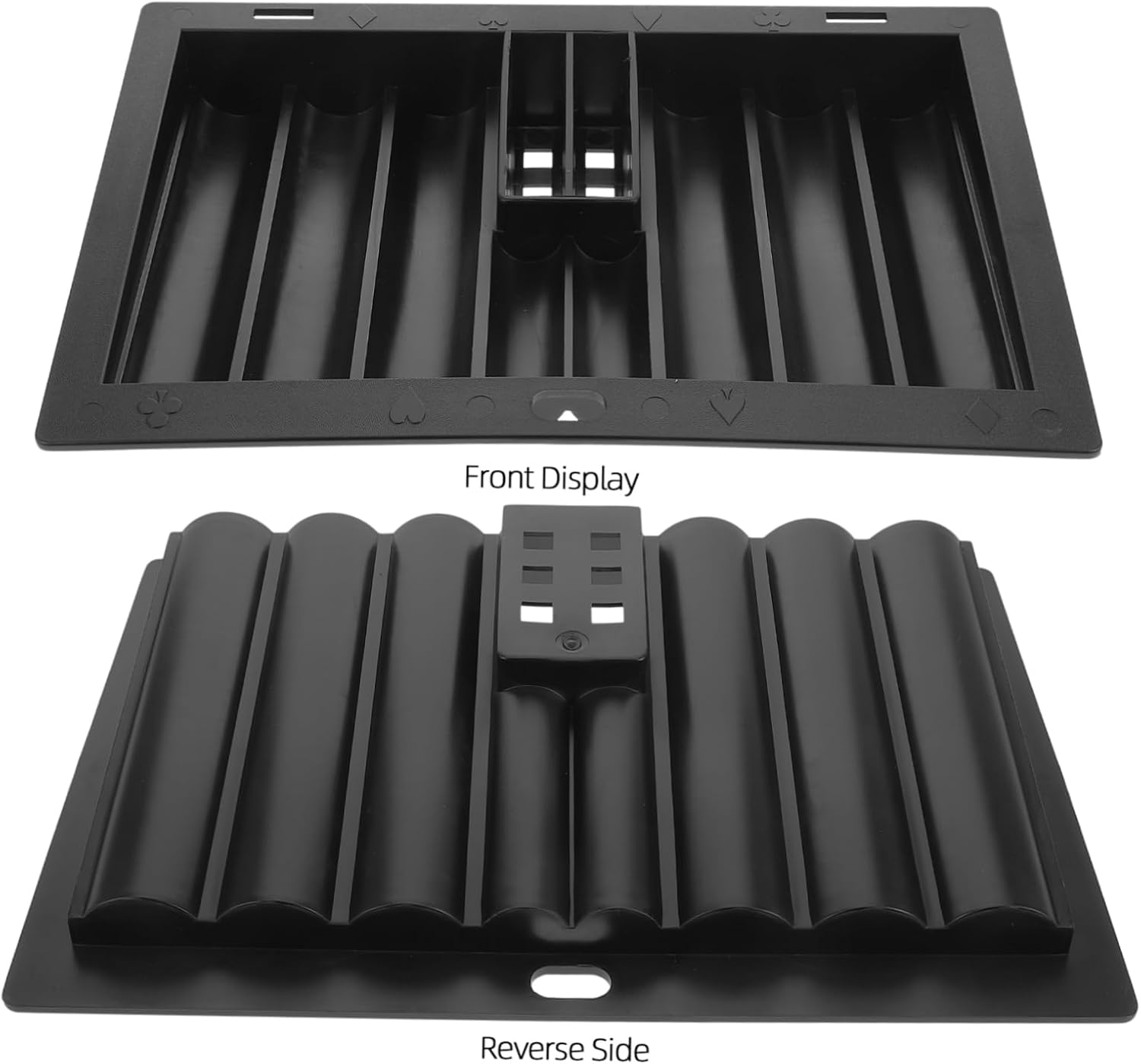Kisangel Acrylic Poker Chips Storage Poker Chips Case Holder Display Rack Board Games