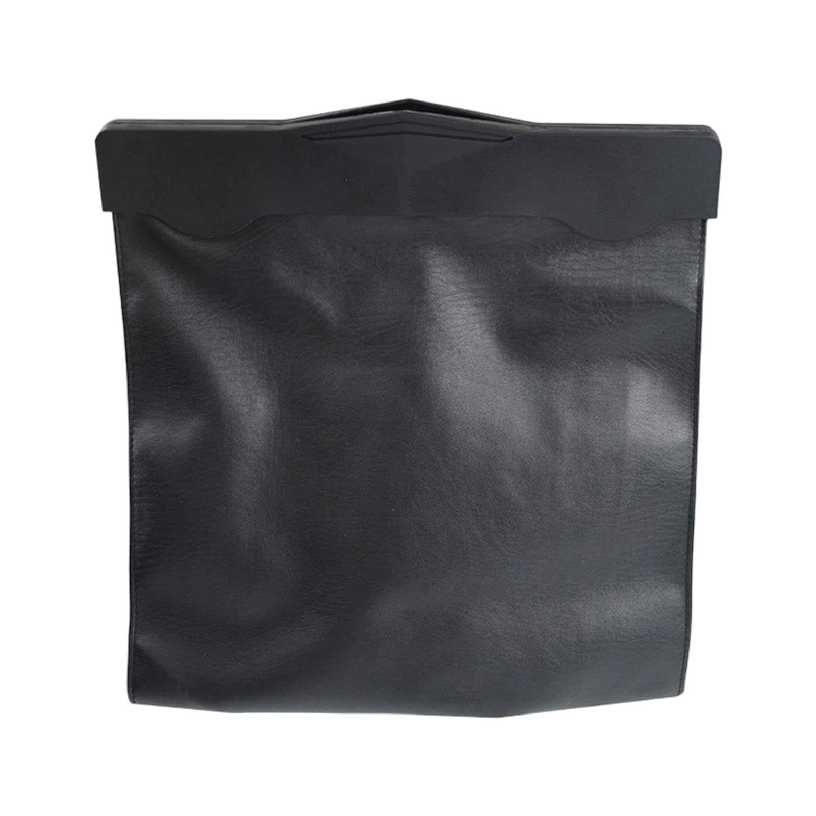 Hsioluted PU Leather Vehicle Trash Container Hanging Magnet Storage Pocket Multipurpose Car Trash Bag Easy to Installation Waterproof Organizers Storage Garbage Can