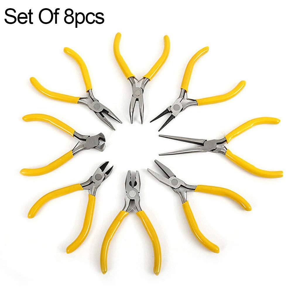 KaariFirefly Super Mini Pince à Bijoux Ronde, Coupe-nez Plié, Pince à