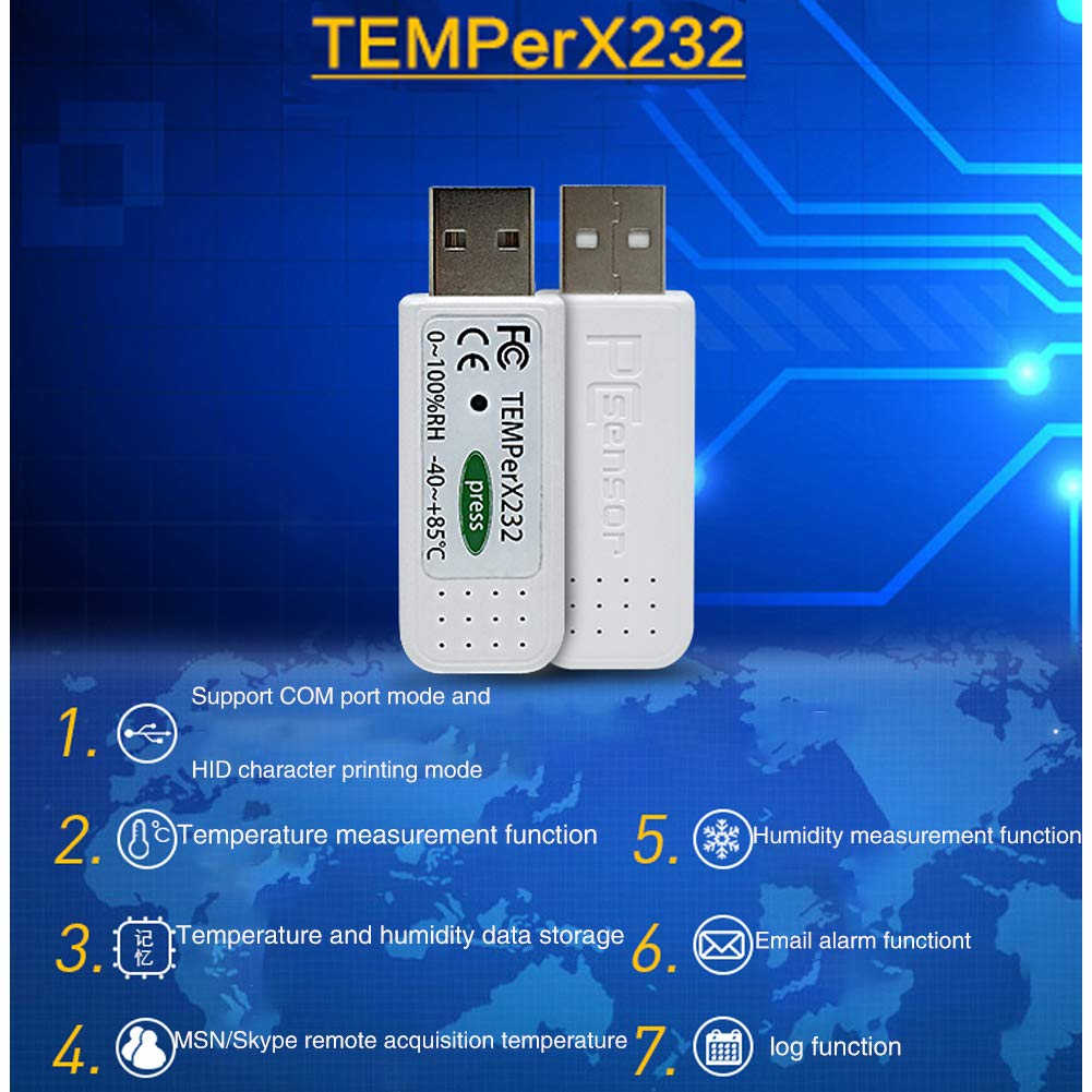 RS PRO Temperatuur datalogger met USB - kopen bij