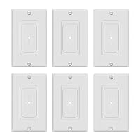 Vista 8 de TOPGREENER Inserto de goma flexible con ojales de pared con placa de pared decorativa y soporte de montaje, placa de paso para cables de bajo Blanco