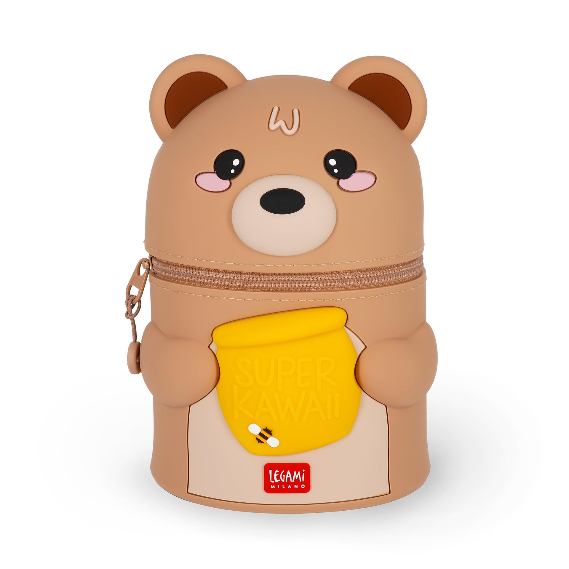 Legami - Kawaii Soft Silicone Pencil Case, 13 x 19 x 13 cm