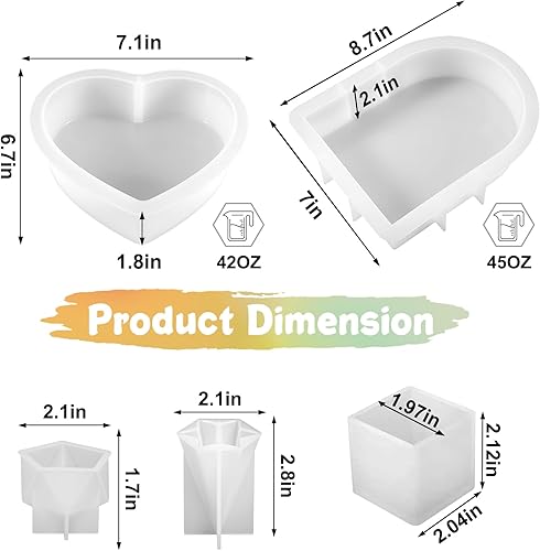 Miniatura 2 de 2 piezas moldes de resina de silicona, molde de fundición de resina epoxi para manualidades para preservación de flores sujetalibros arte DIY (2)