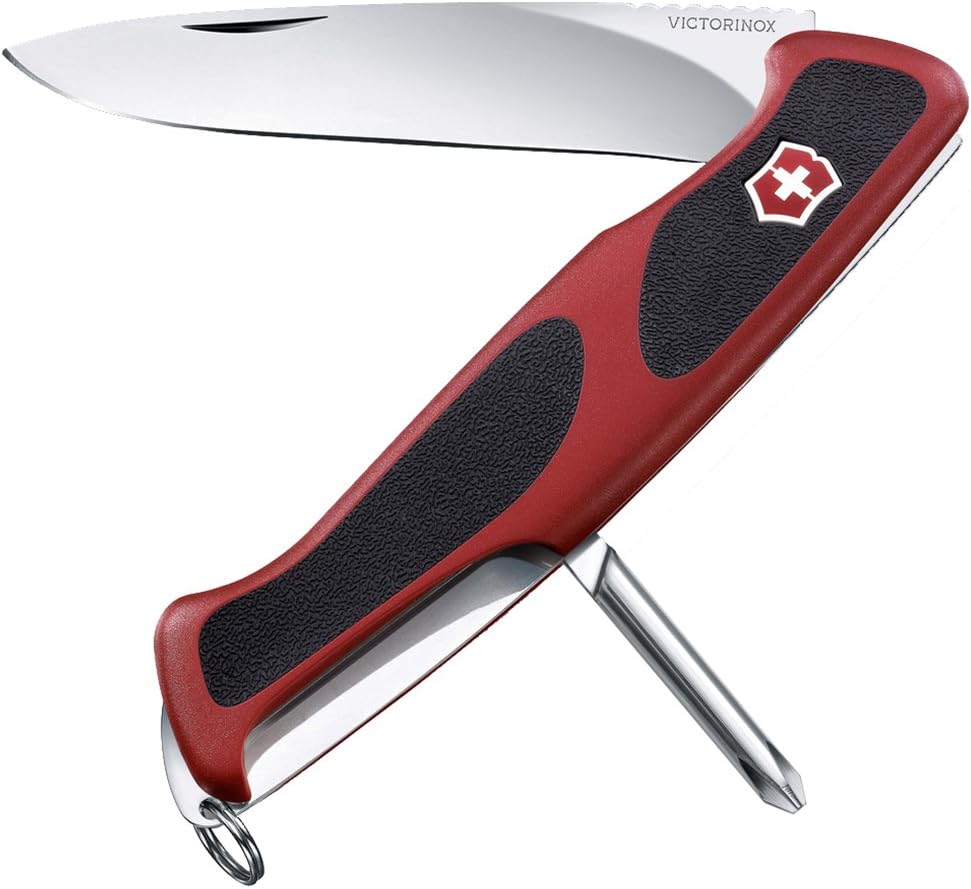 Victorinox Ranger Grip 53 Swiss Army Pocket Knife, Large, Multi Tool, 5