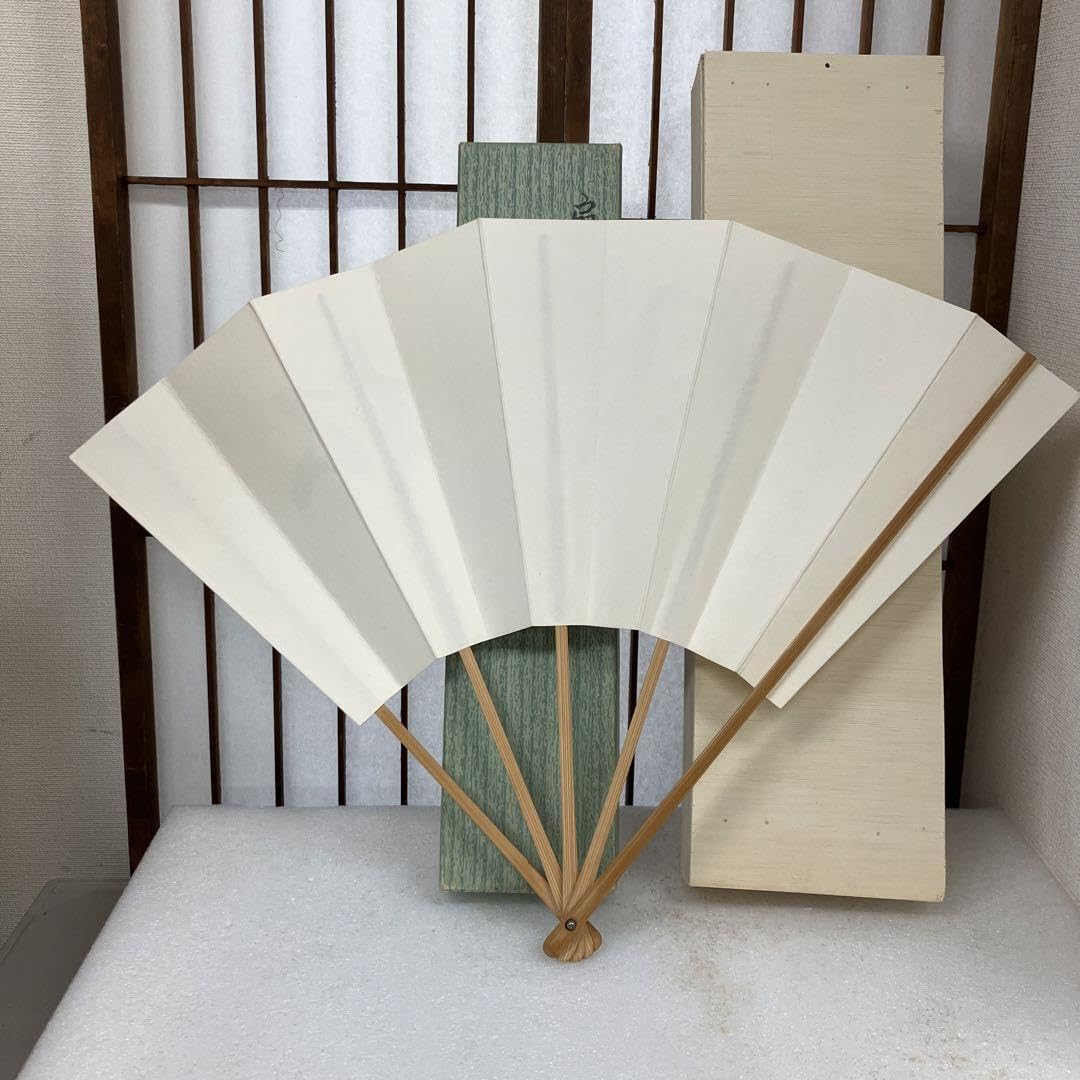 茶道具 扇 扇面 妙玄斎筆 銘 「松風」N8OUG <1113z扇子>（軸）