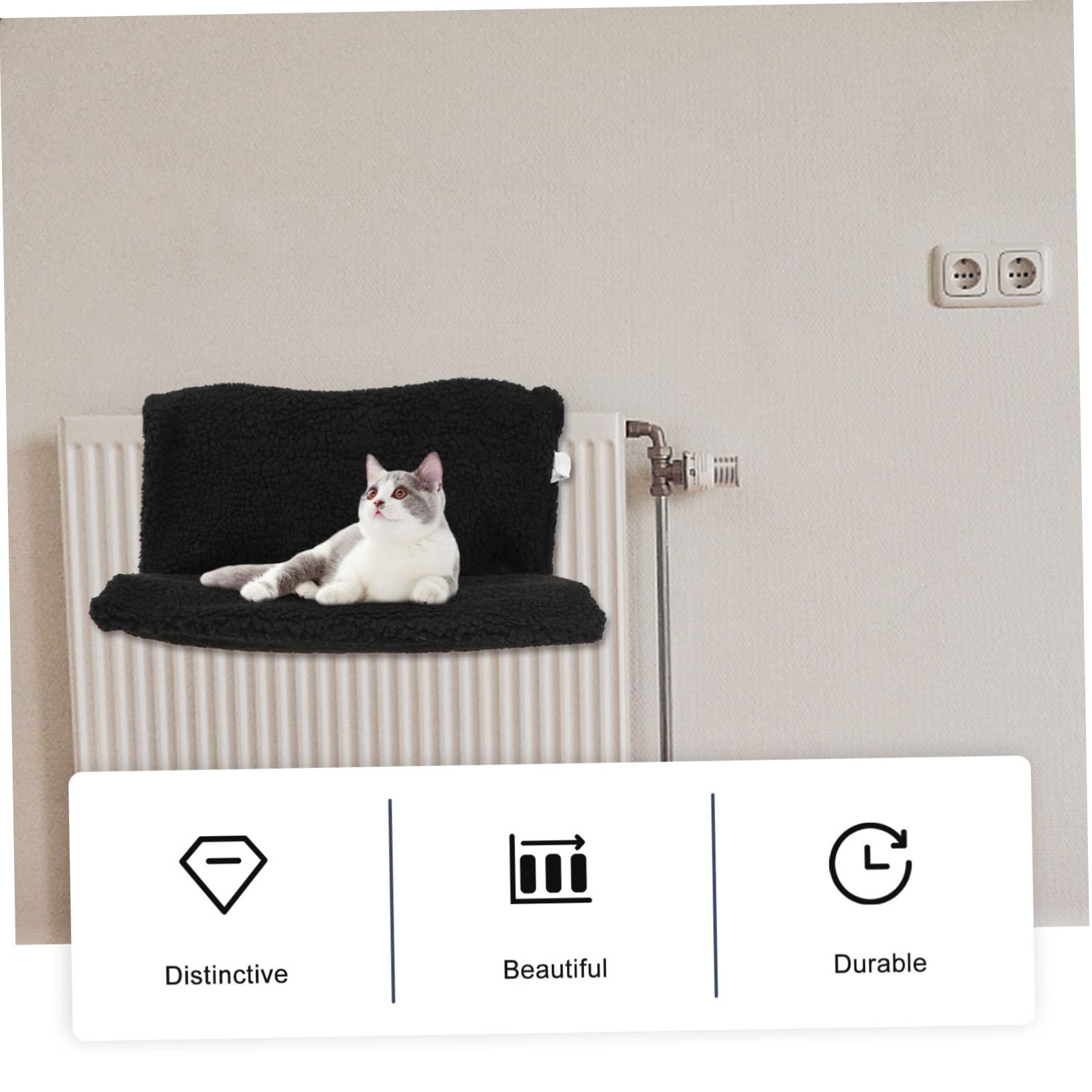 Hamac Chaud pour Chat Lit Radiateur Suspendu Ambiance Noël