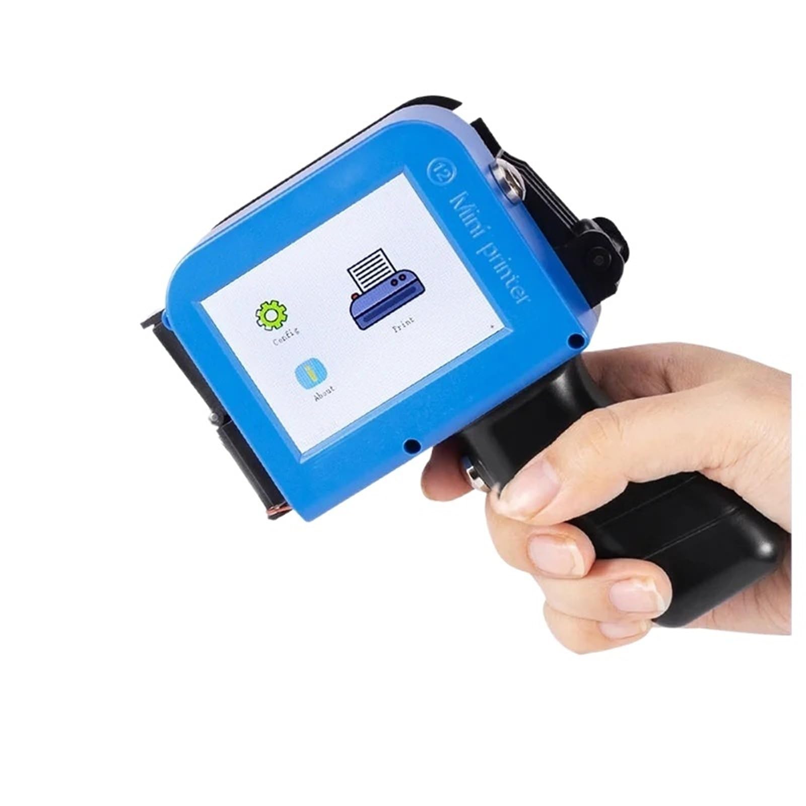 Merhovo One Color Inkjet Printer, 12.7Mm Qr Bar Batch Code Date Logo Expiry Label Portable Mini Handheld Jet Thermal Inkjet Printer