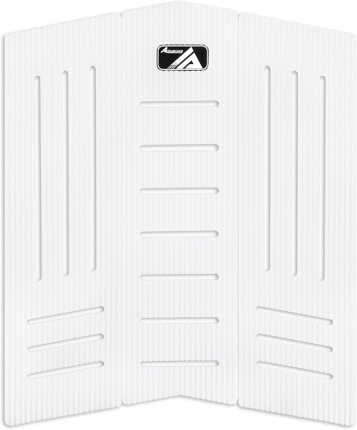 AQUBONA 3pcs/6pcs Stomp Pad Surfboard EVA Traction Pad with Adhesive Professional Tail Pad/Applies All Boards - Surfboard, Shortboard, Longboard, Skimboard, Snowboard/Black