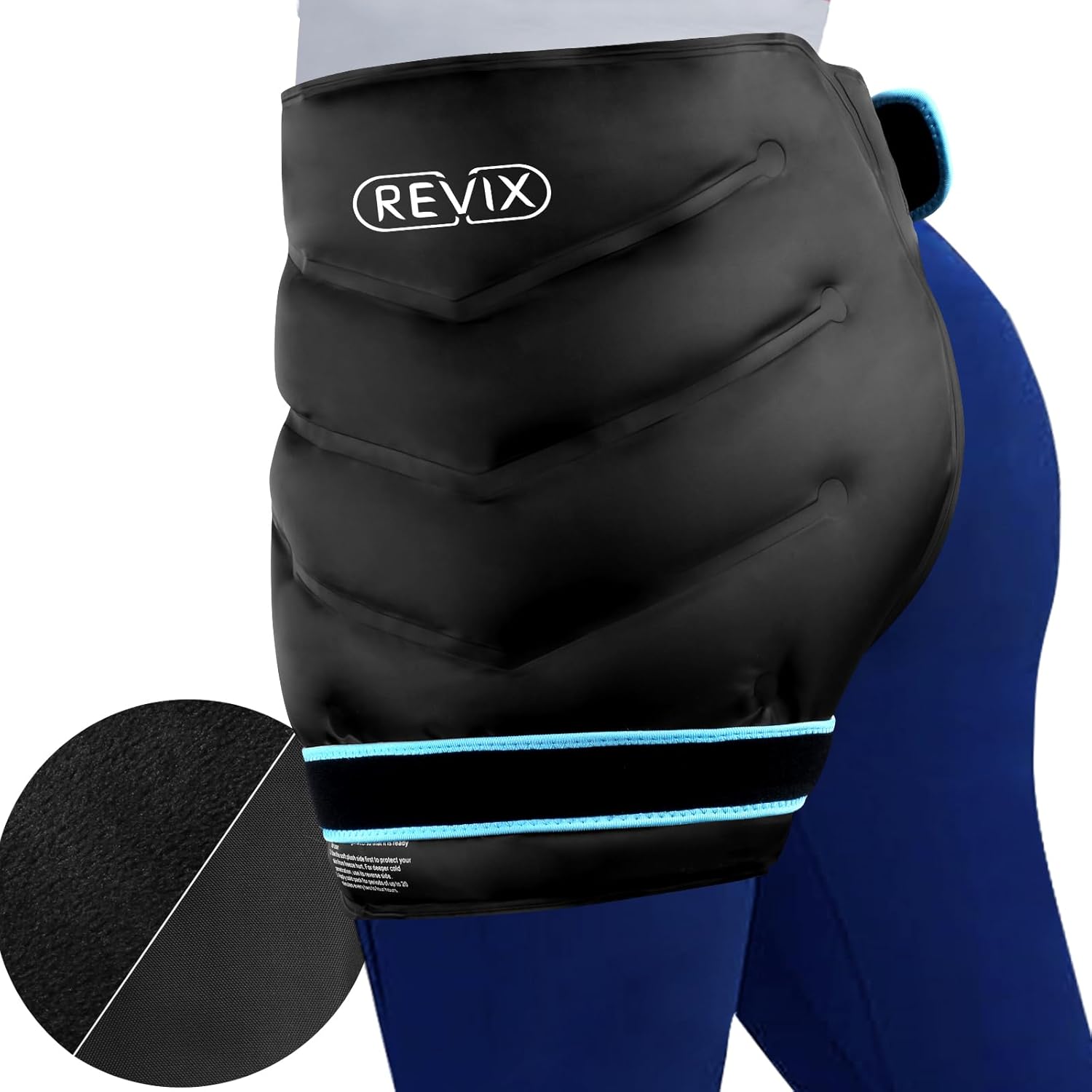 REVIX Extra Large Hip Ice Pack Wrap After Surgery, Reusable Cold Pack