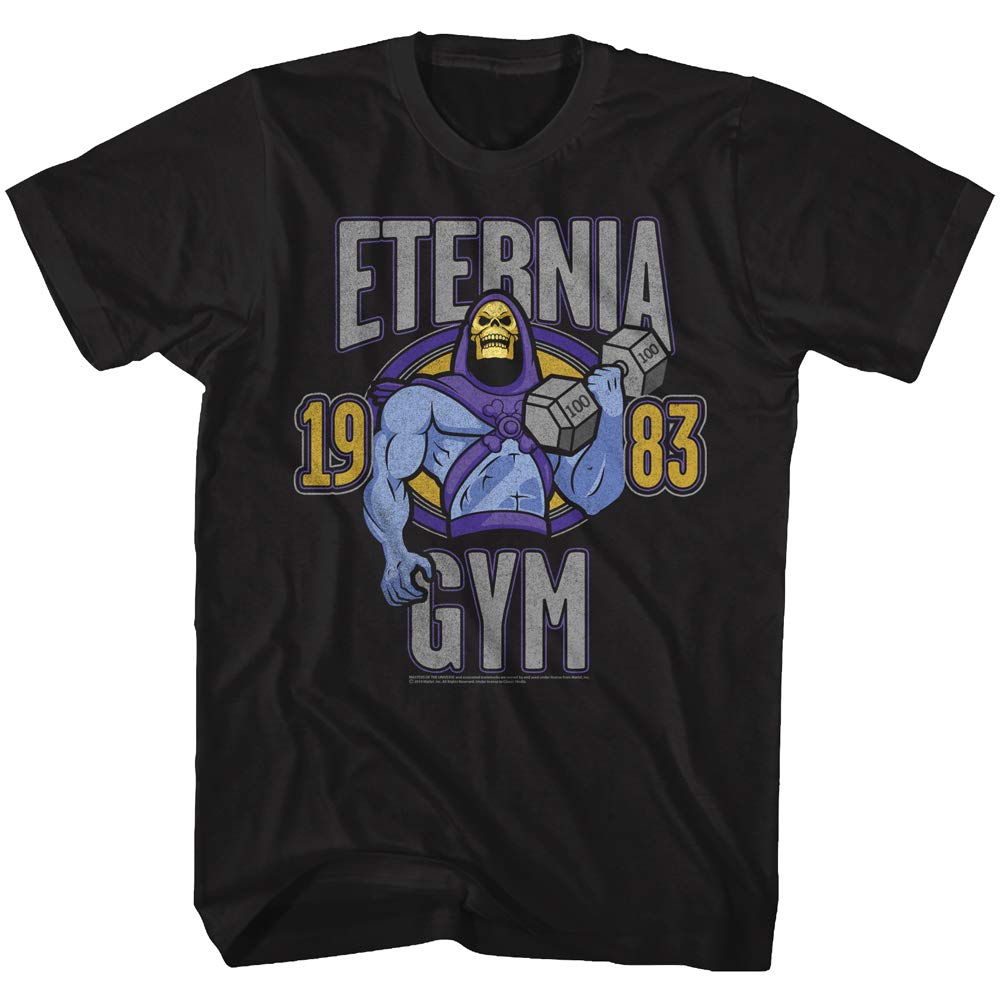 American ClassicsMasters of The Universe TV Television Series Eternia Gym Black Adult T-Shirt Tee