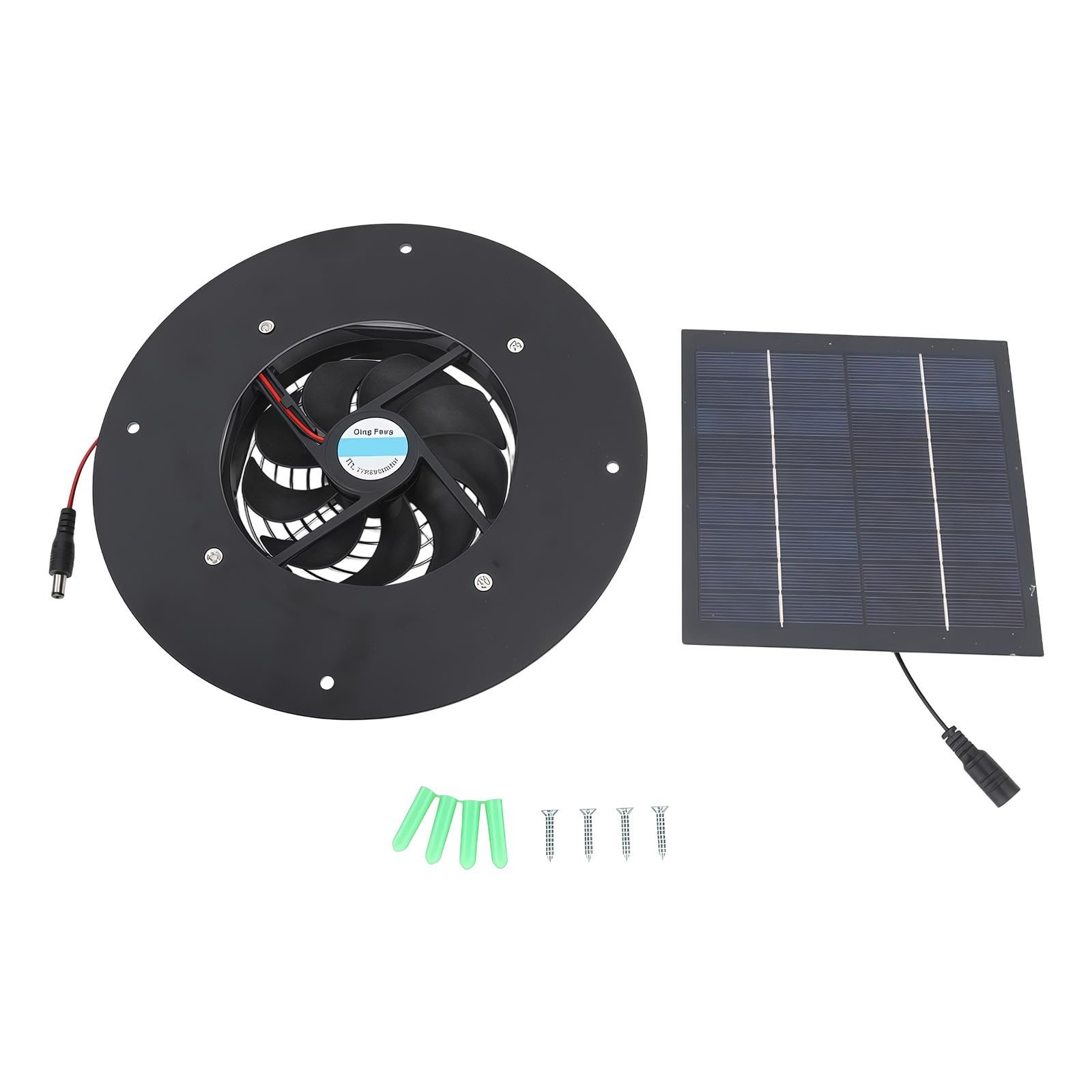 Kalttoy 10W Solar Operated Exhaust Fan with Waterproof Design for Indoor Cooling and Ventilation in Greenhouses Warehouses Homes Indoor Cooling Solar Fan