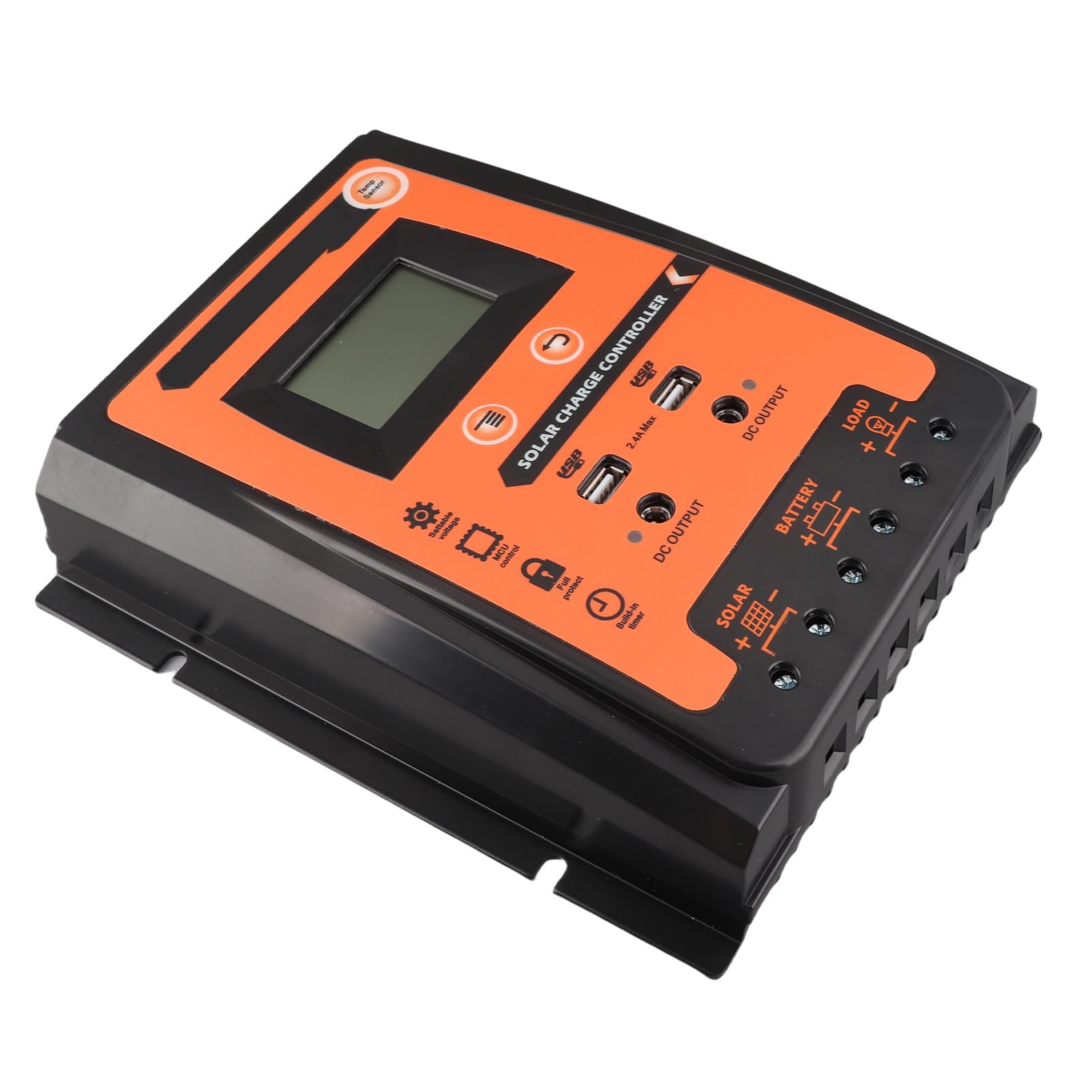 Pannello Solare Controller LCD Doppio Regolatore di Carica USB 70A 12V 24V con Protezione Multipla per Barca Off Grid Utenti Che Caricano la Batteria