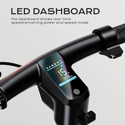 Miniatura 3 de SISIGAD Electric Scooter Adults Peak 500W, 3 Gears,152030 Miles Long Range Scooter Electric for Adults, 8.5"10" Solid Tires,19 MPH Fast Max Speed