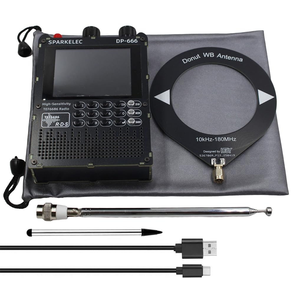 Amazon.co.jp: DP-666 TEF6686 FM/LW/MW/SWフルバンドラジオ高感度DSP