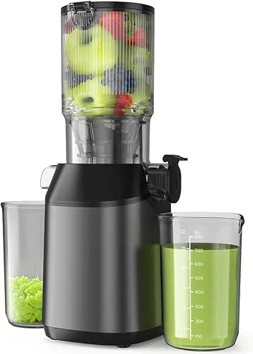 Cold Press Juicer, JoyBear Slow Masticating Machines with 5.3" Extra