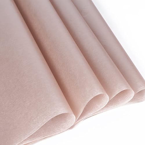 Miniatura 6 de UNIQOOO 100 hojas de papel de seda metálico premium oro rosa champán dorado a granel, papel de regalo para envolver regalos reciclable, accesorio