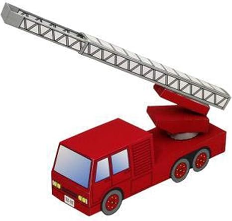 Amazon Co Jp ペーパークラフト消防車3d紙モデル親子diy漫画動物幼稚園手作り折り紙子供パズル開発クリスマスプレゼント おもちゃ