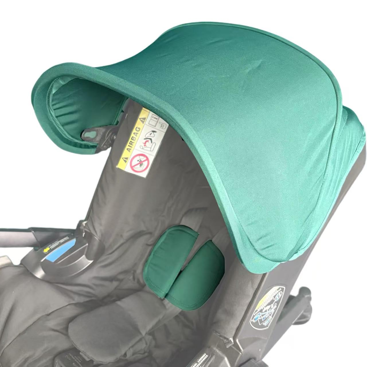 Compatible with Doona Green Car Seat Cover - Doona Replacement Hood & Stroller Accessories Replacement, 1 Canopy + 2 Shoulder Pads Sun Shade Breathable Durable for Infant Travel Daily Use (Green)