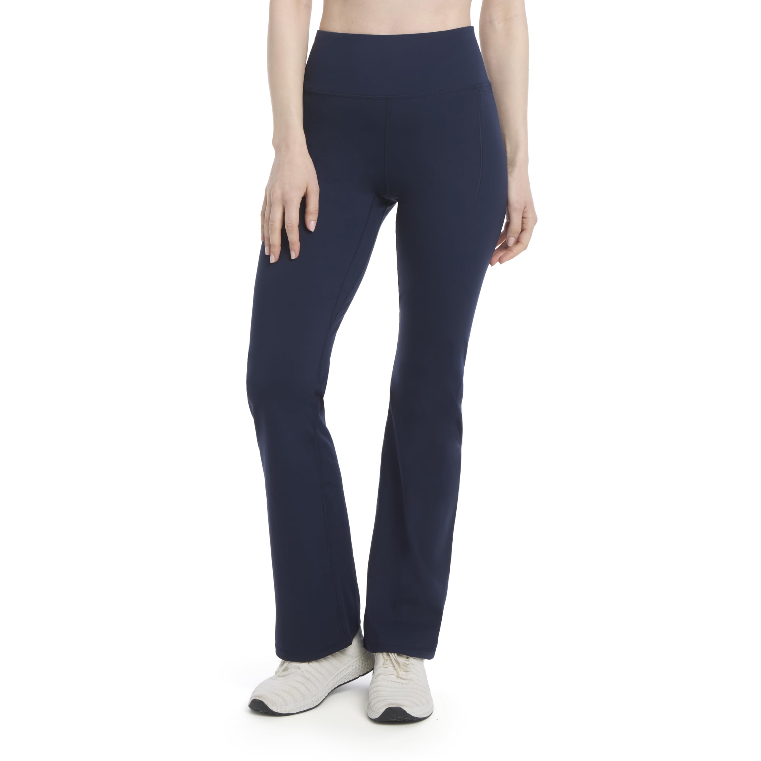 Jockey Damskie aktywne nylonowe spodnie do jogi z kieszeniami, Neo Navy, S