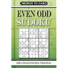 Even Odd Sudoku Medium to Hard 200 Challenging Puzzles