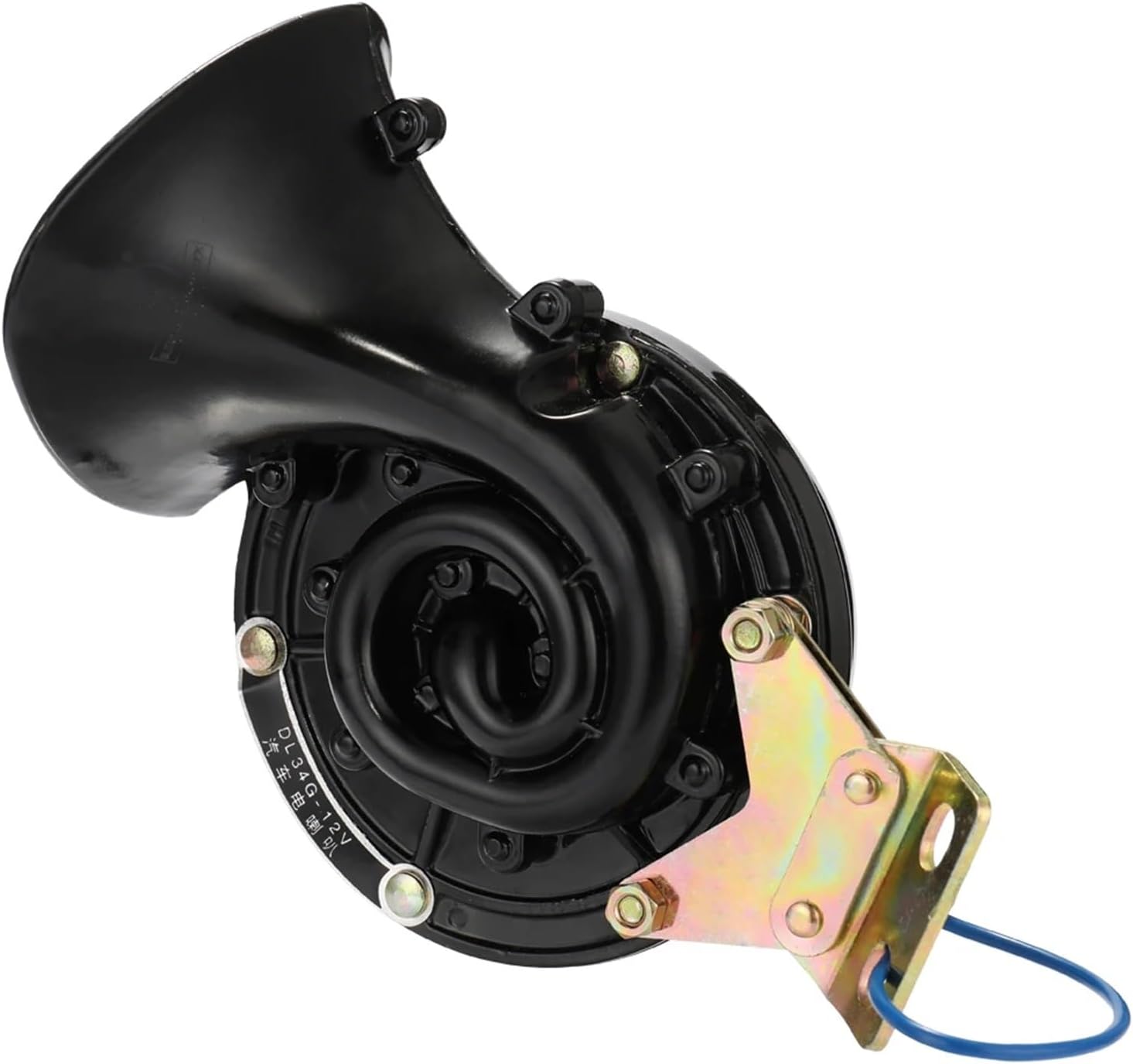 Super Loud Horn Car 300DB 12V/24V ABS Metal Air Snail Bull Horn Super Loud Raging Sound Compatible With Car Motorcycle Truck Boat(12V)