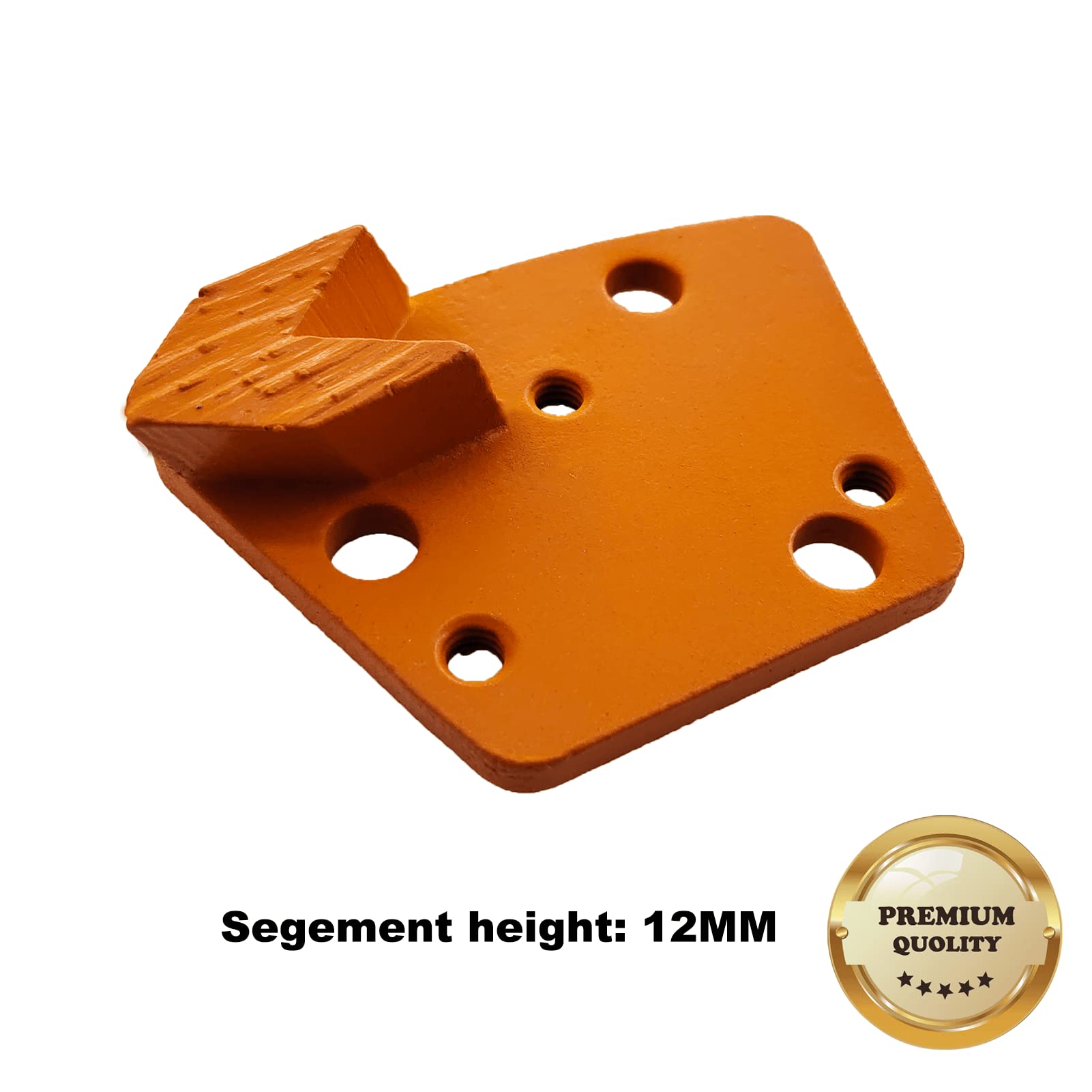 9 Pcs Pro Trapezoid Diamond Grinding Shoes Soft Bond for Hard Floor (Grit Optional), for Blastrac Or Other Common Floor Grinding Machine (16 Grit - 1 Arrow Segment S Bond for Hard Floor)