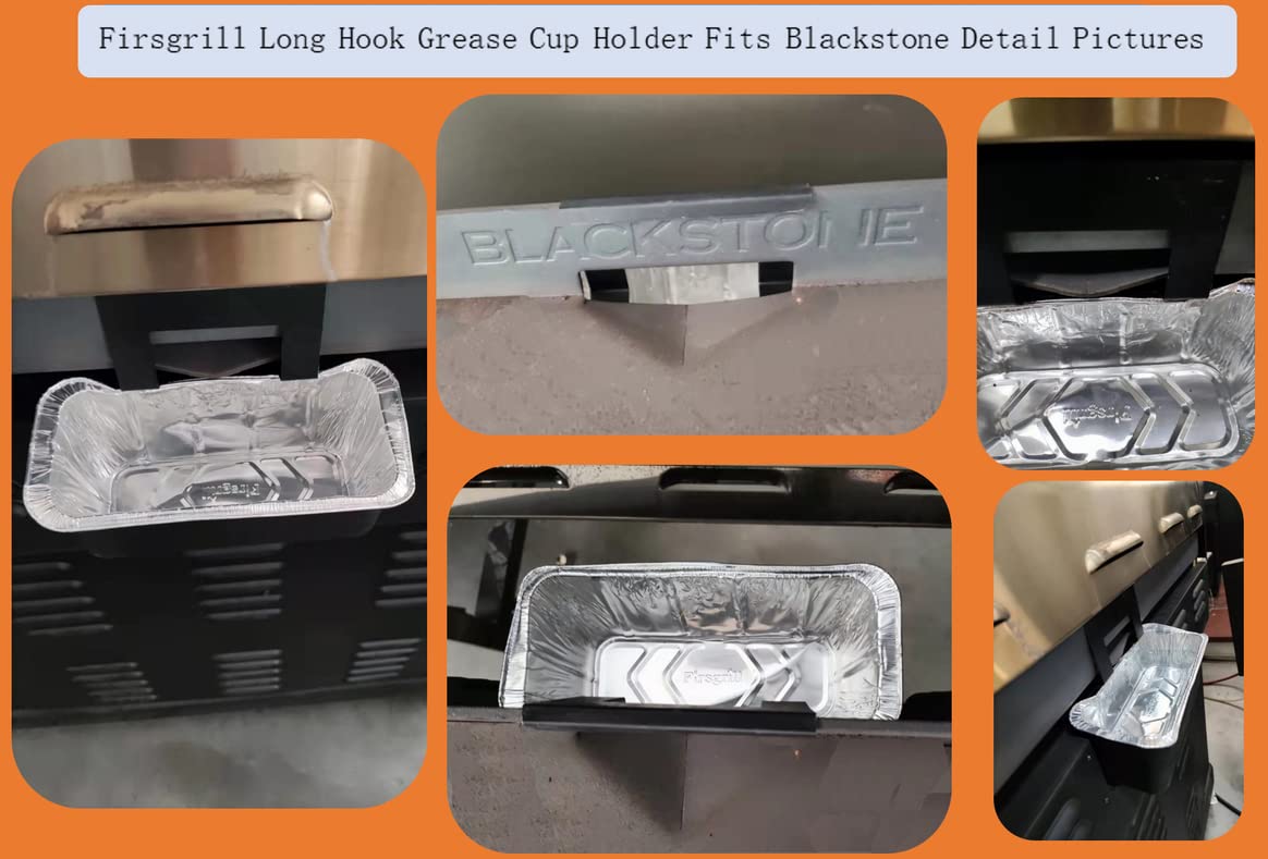 Puideon 30x Fettbecher Für Blackstone Grills - Einweg-Abtropfschalen Aus Alu