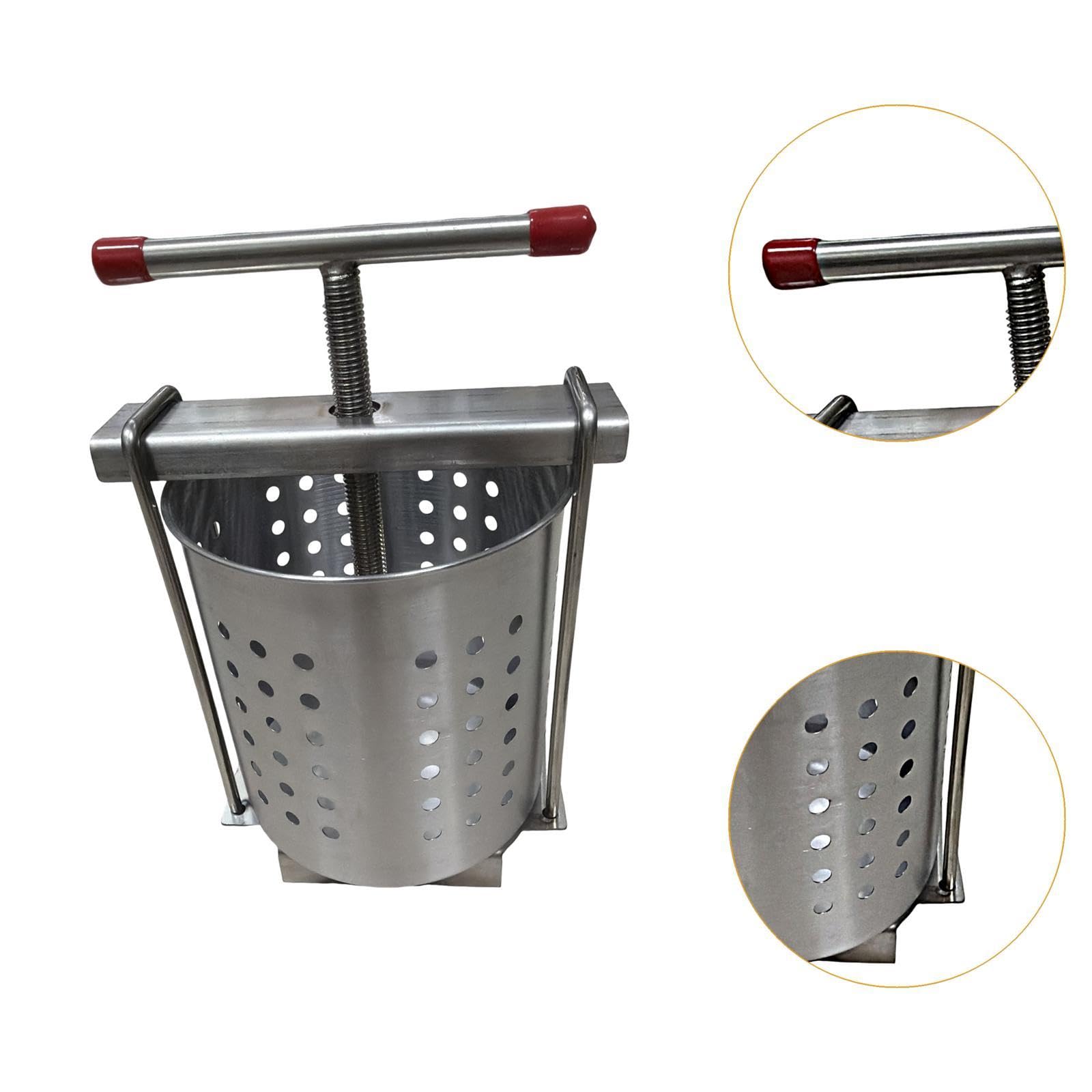 Dumpling Füllpresse Gemüsefüllungspresse Küchenhelfer Edelstahl Presswerkzeug Handentsafter für Säfte Gemüsefüllungen Gastronomieküche Haushaltsküche, 2.5l