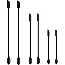 Spatula Set of 6 Silicone Mini Makeup Spatulas, Small Scraper for Cooking or Baking Kitchen Gadgets, Tiny Spoon for Mini Jar, Cosmetics or Reusable Beauty Makeup Tools