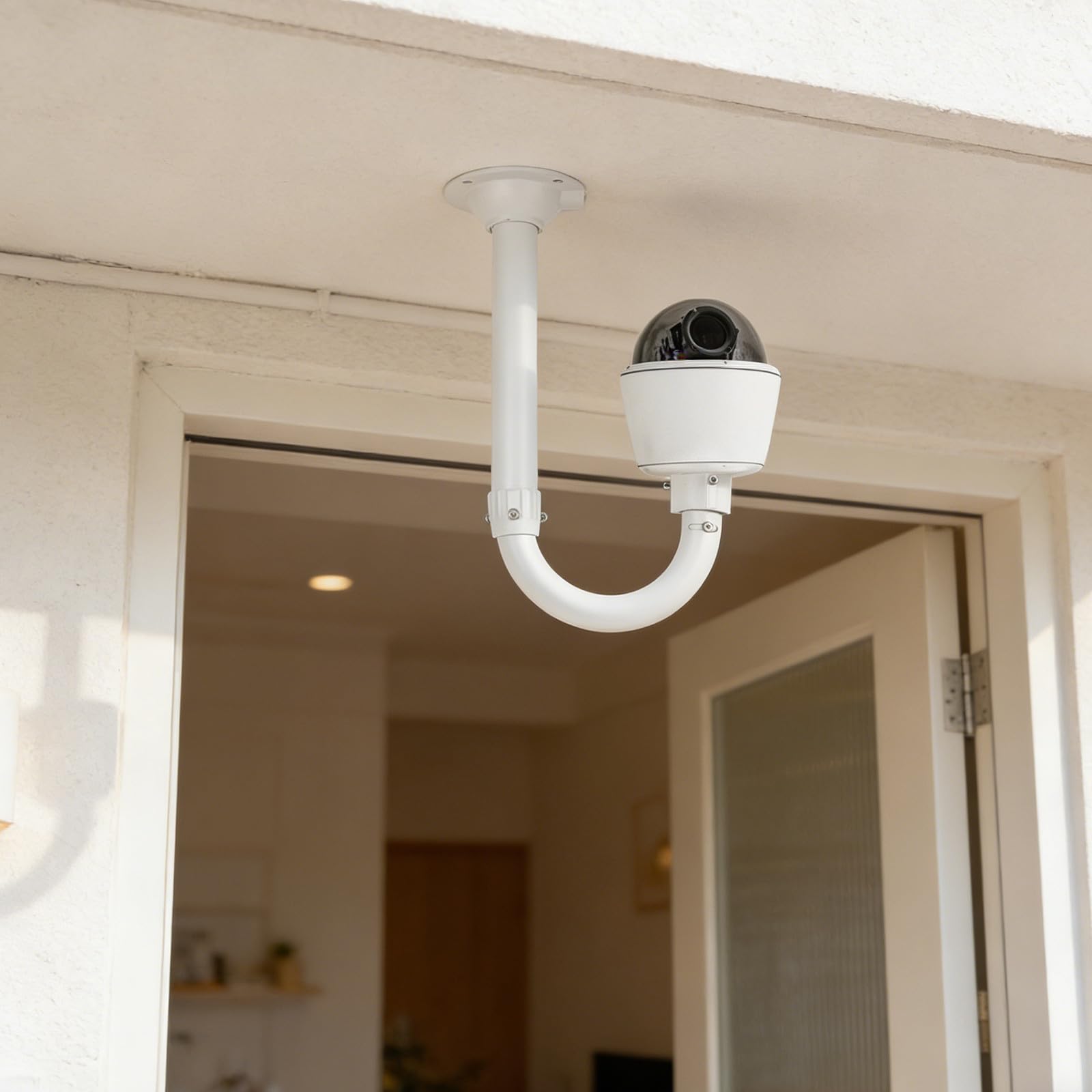 Supporto per Telecamera di Sicurezza per Videosorveglianza Domestica Interna in Lega di Alluminio Leggero e Resistente, Staffa Telescopica Regolabile Multiangolo