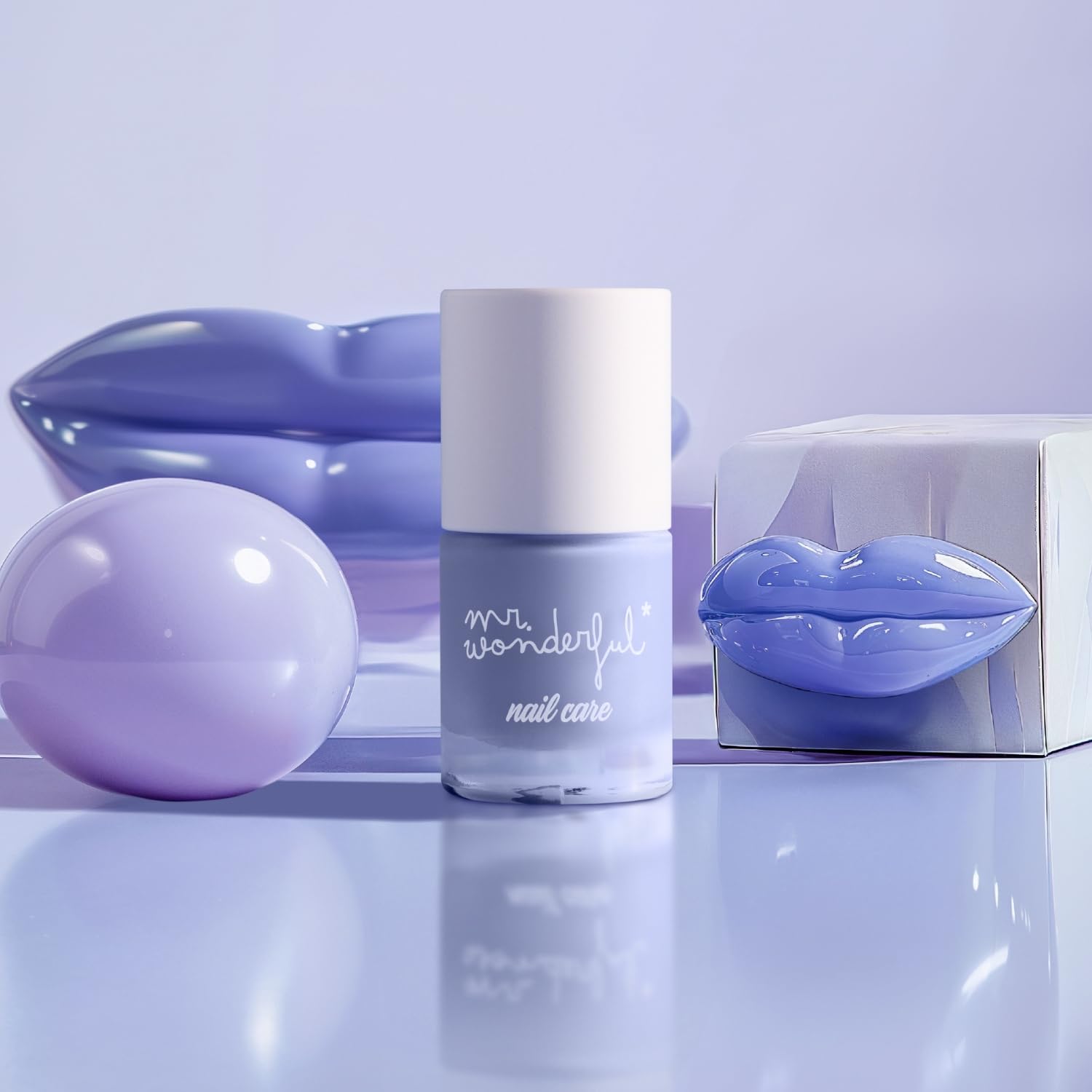 MR WONDERFUL - Estuche Laca de Uñas 5 x 8 ml, Cobertura Perfecta, Efecto Brillante y de Larga Duración, Fácil de Aplicar, Secado Rápido, Fórmula Vegana