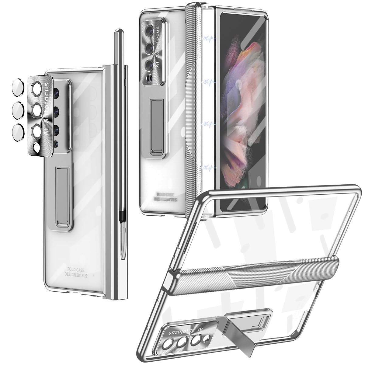 Étui Samsung Galaxy Z Fold 5 rigide avec support magnétique et stylet inclus - 8