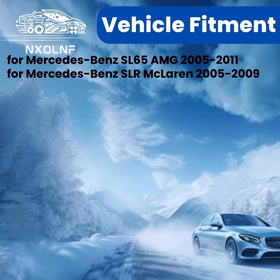 2X Parking Brake Shoes Automotive Replacement Rear for Mercedes-Benz SLR McLaren 5.4L 2007-2009, for Mercedes-Benz SLR McLaren 5.5L 2005-2009, for Mercedes-Benz CLS63 AMG 6.3L 2007-2011