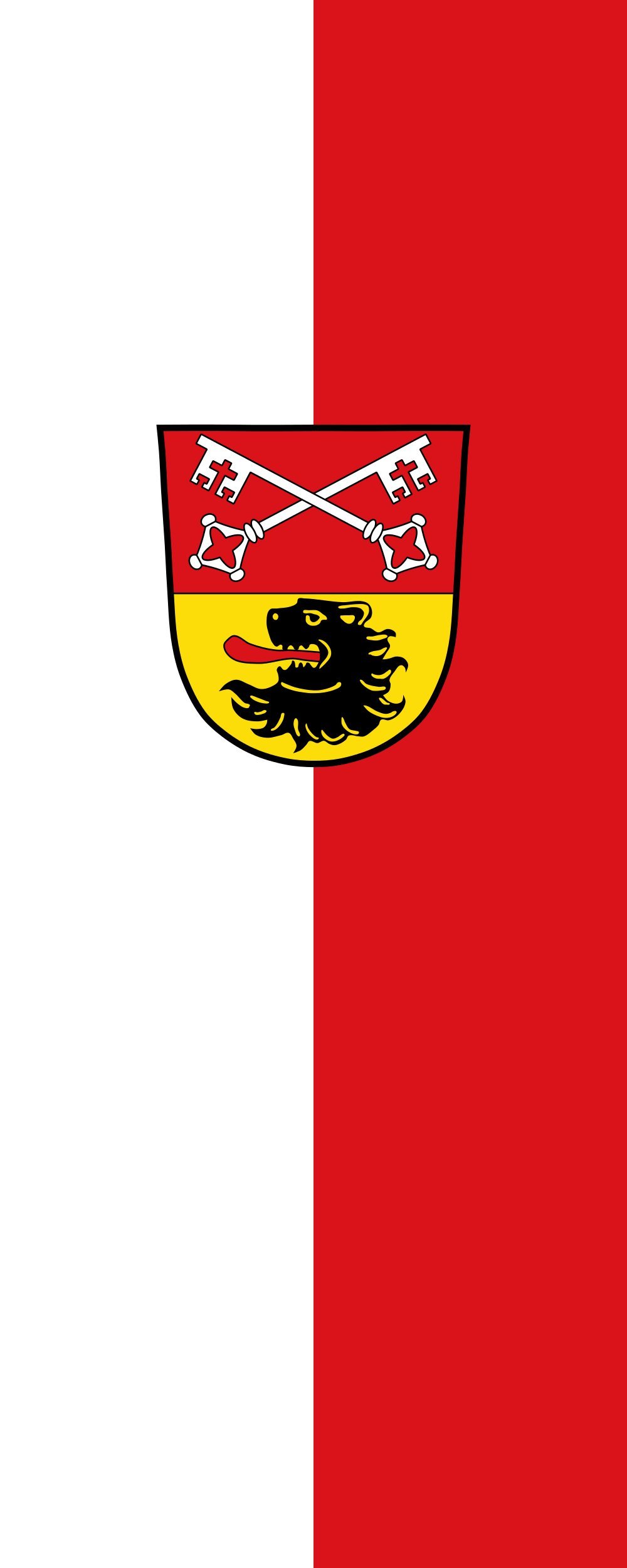 Drapeau Piding grand format 300x120cm pavillon portrait de 3.5m²