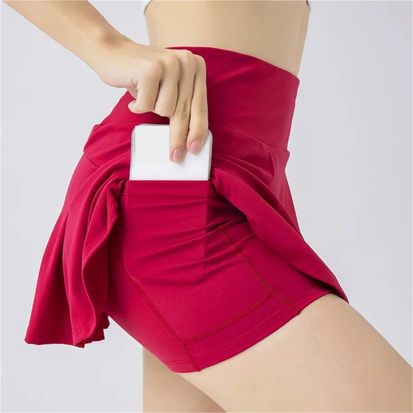 Gonne da Tennis Donna, gonne Casual Golf all'aperto con Tasca, Pantaloni Corsa a Vita Alta per Corsa Tennis