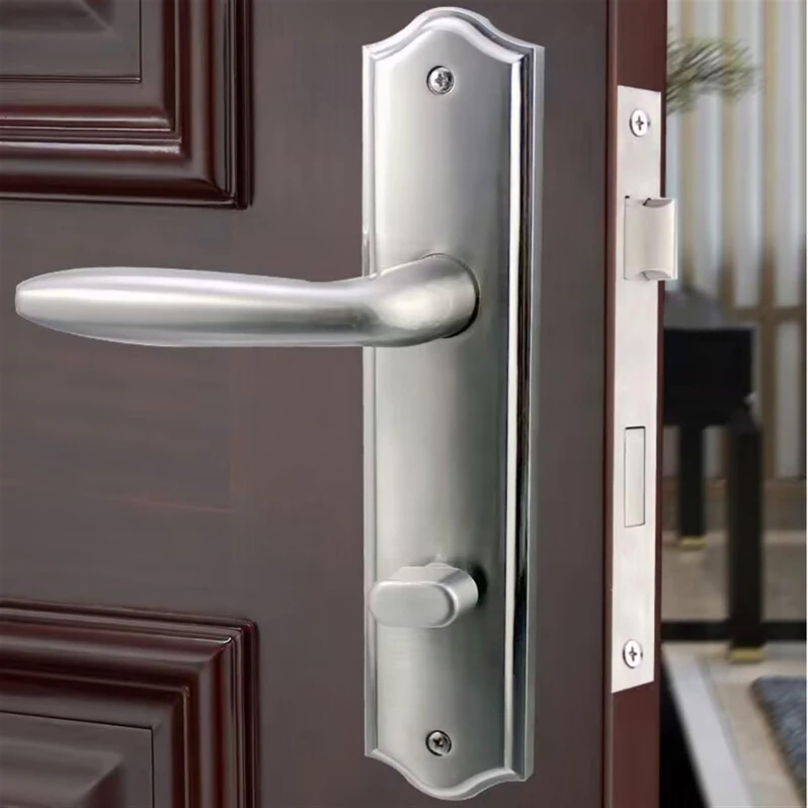 Serrure de porte intérieure en bois bronze alliage de zinc
