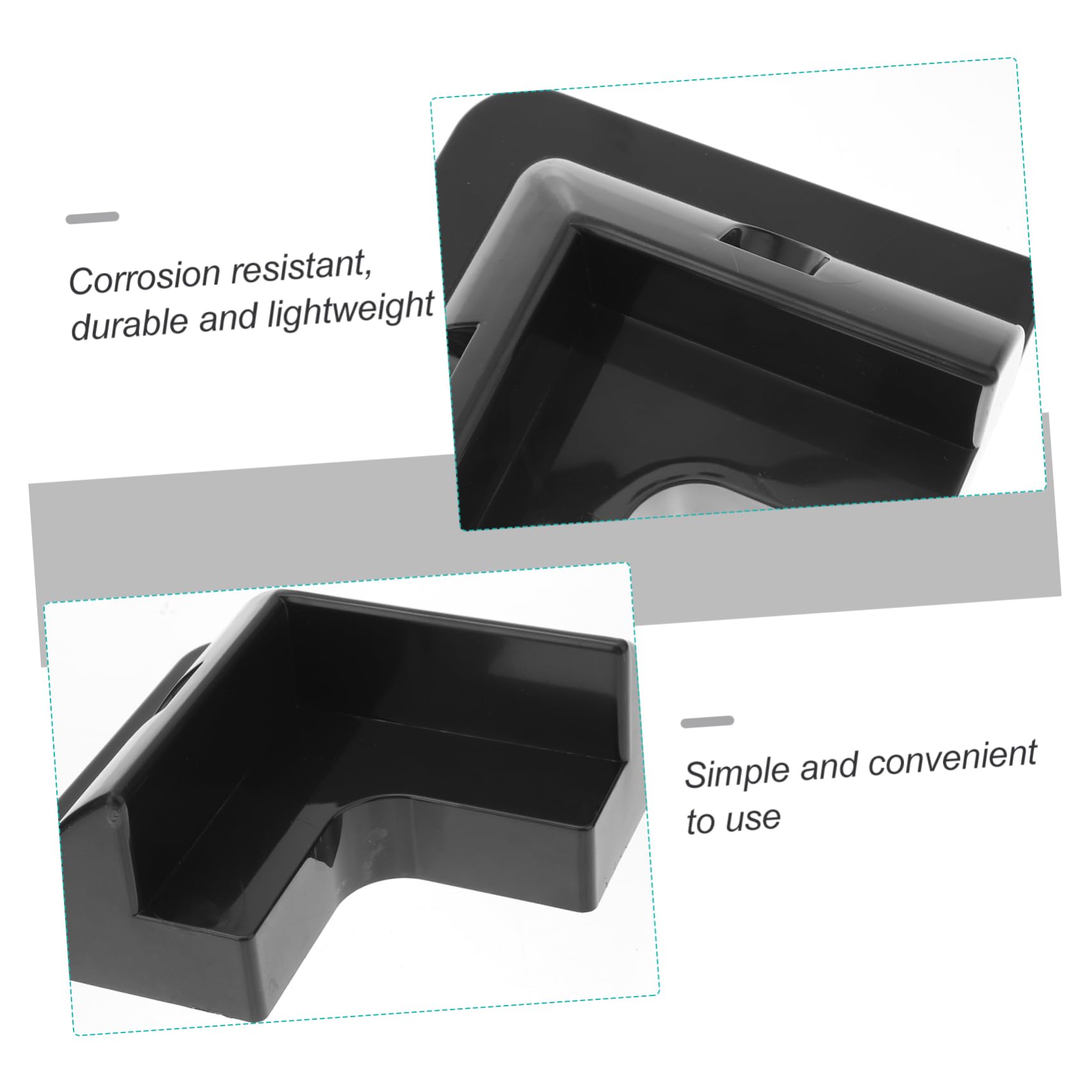 Levemolo 4 piezas Soporte Solar para Paneles Kit de Abrazaderas de Montaje para Autocaravanas y de Plástico Duradero para Instalación Techo y Vehículos