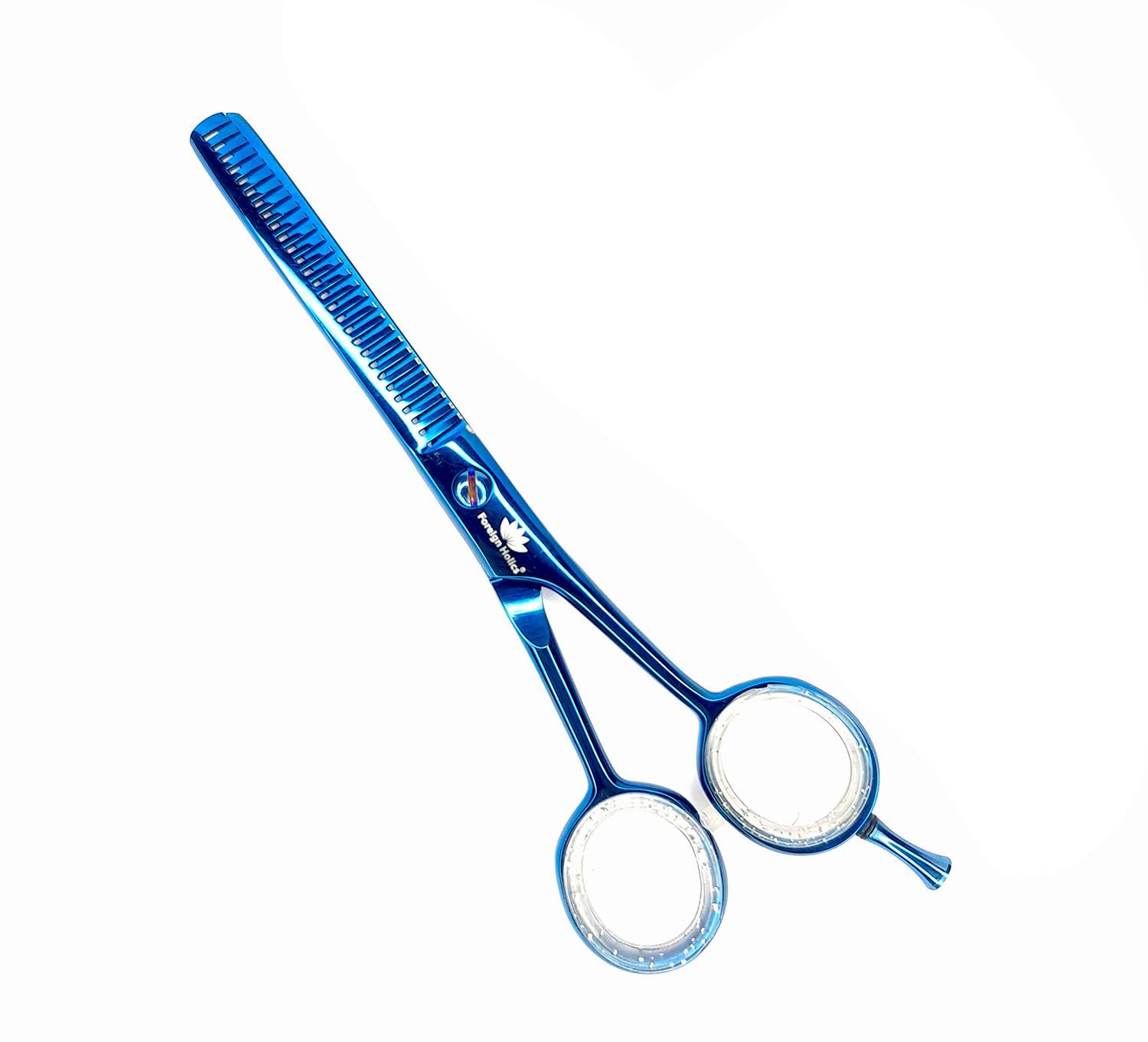 Professional Titanium Coated Sharp Blades Barber Thinning Hair Cutting Scissors 6.5 Inch, Stainless Steel - 6.5 Inch Blue