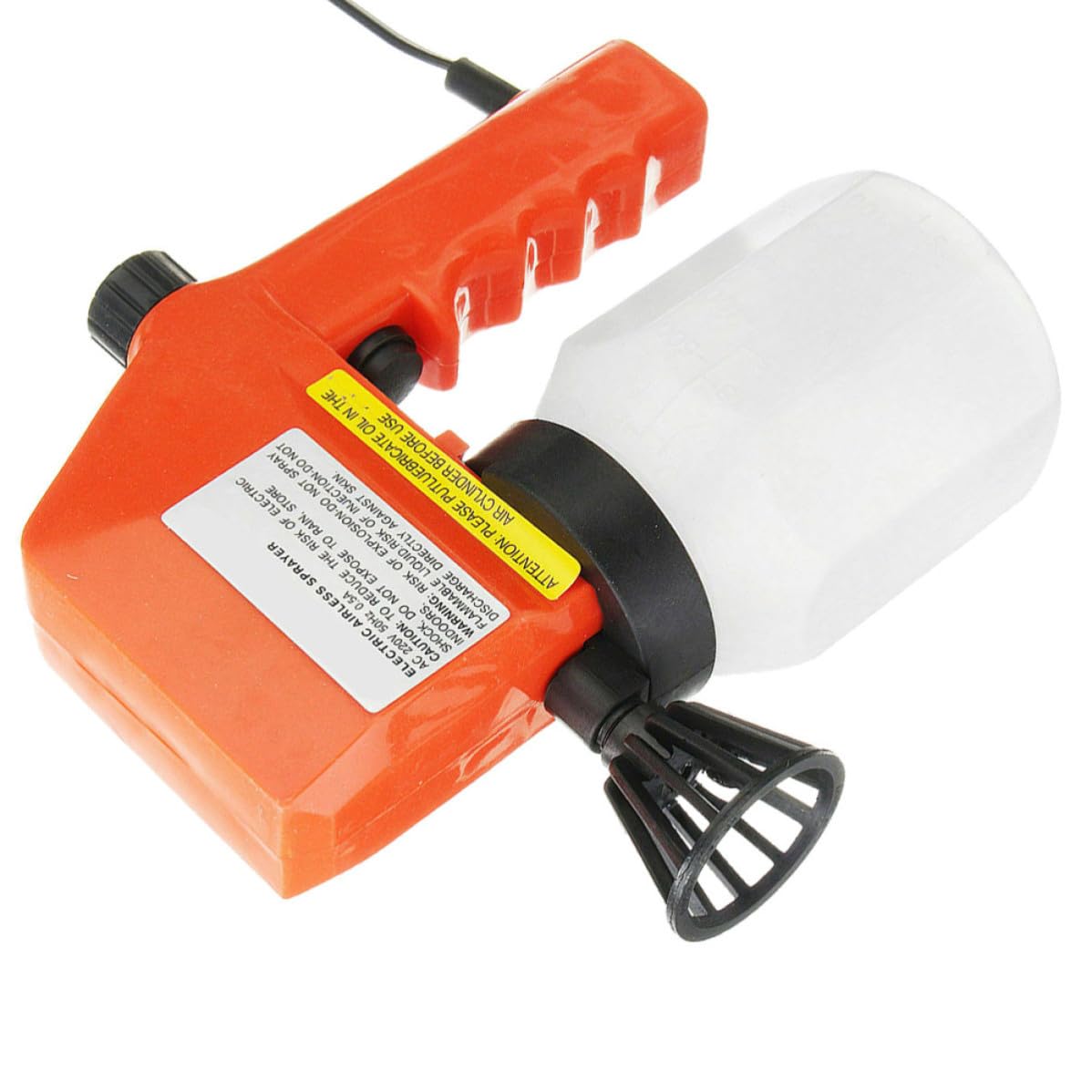 HEMOTON Pistola de Pintura Eléctrica Naranja con Aplicación Rápida y Suave, Pulverizador Eléctrico de Plástico para Pintar y Rociar Alcohol en Bricolaje