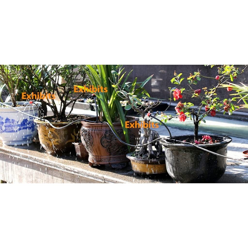 Tuyau de Micro-Irrigation, Micro Tuyau d'arrosage de Jardin en PVC, 4/7mm, Noir, 10m/20m/40m(40M)