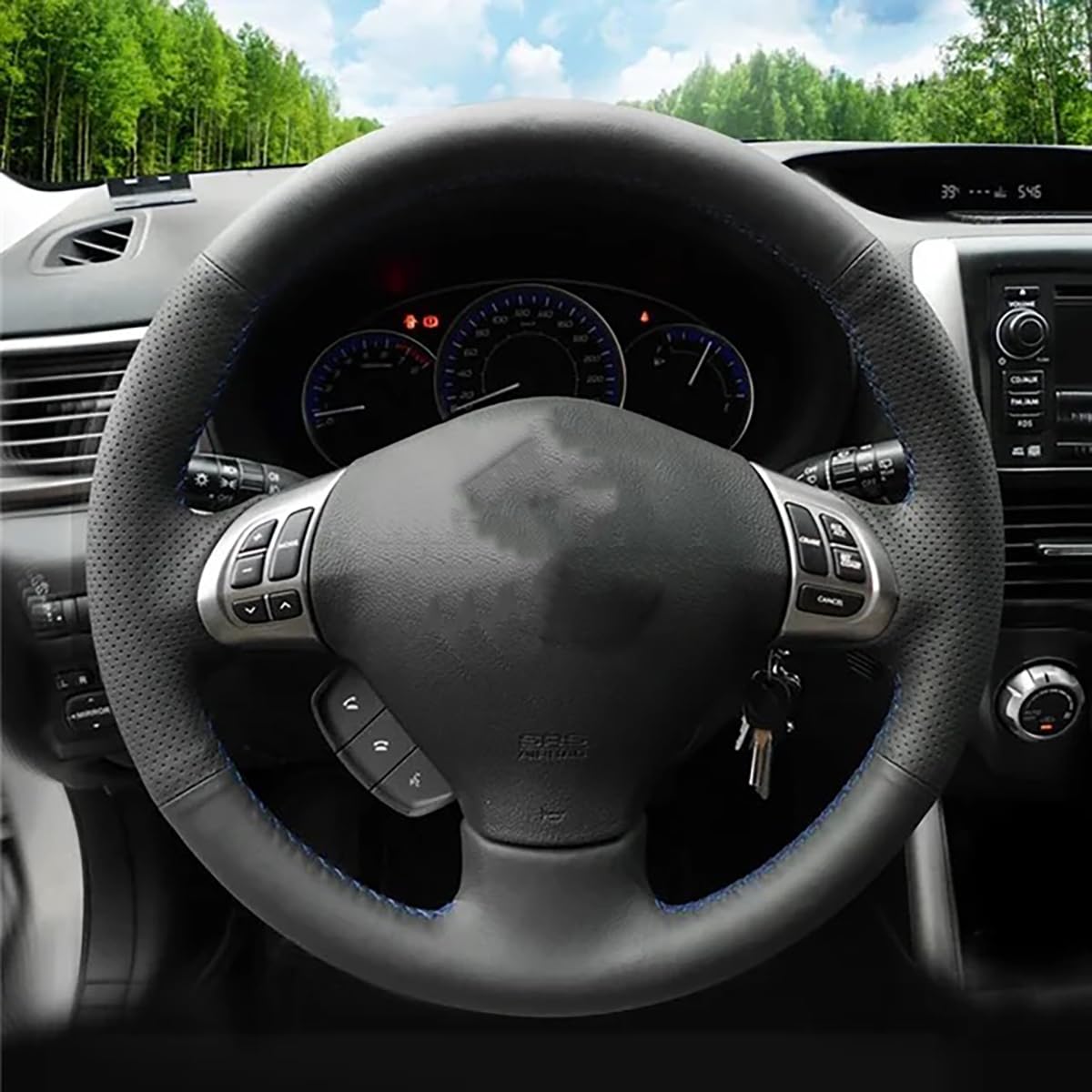 Amazon.com: Loncky Black Genuine Leather Custom Steering